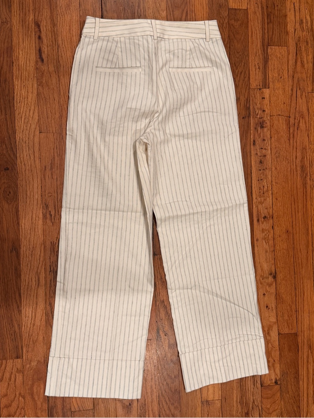 LOFT Pinstripe Straight-Leg Dress Pants - Picture 7 of 8